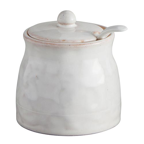Stoneware Sugar Bowl with Spoon image 0