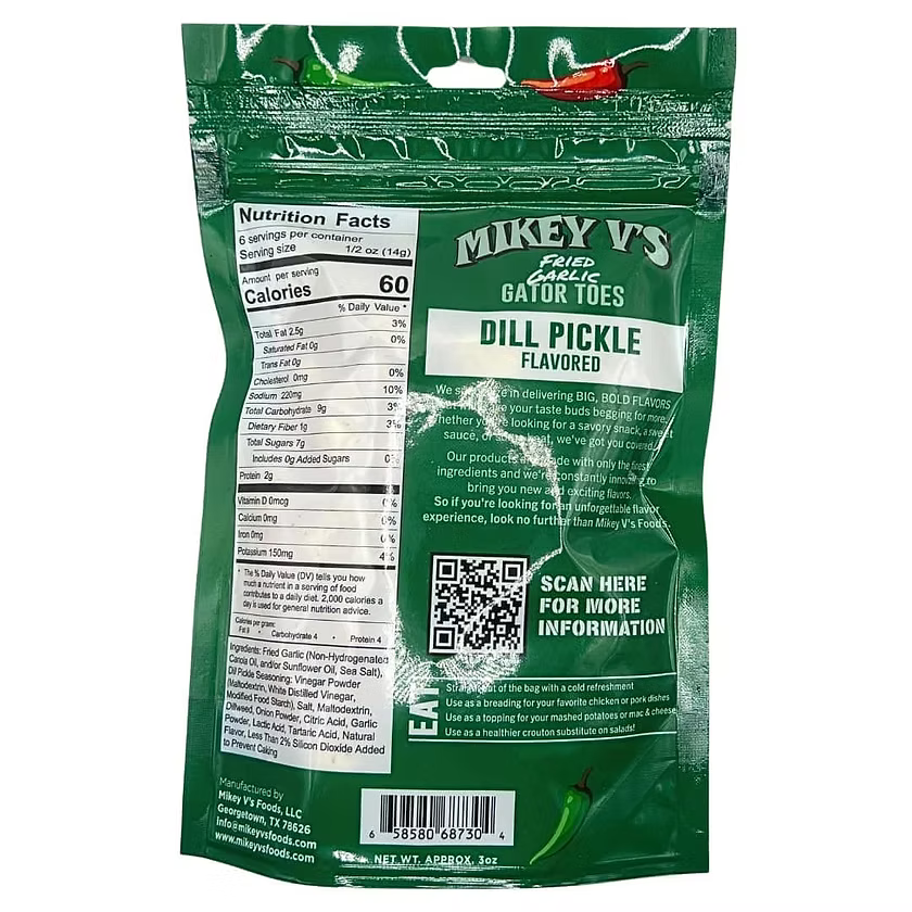 Mikey V's Gator Toes Dill Pickle
