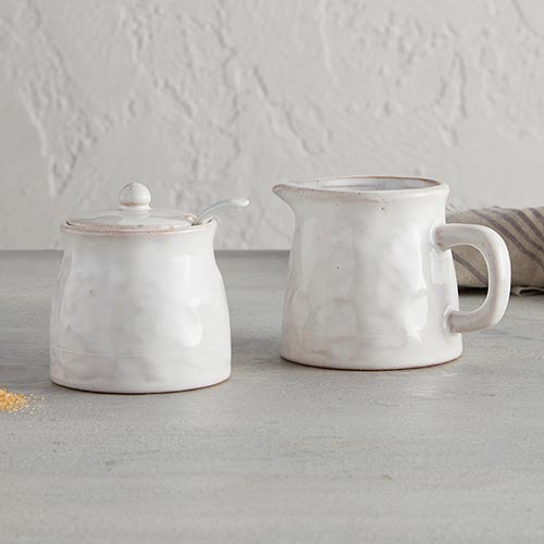 Stoneware Sugar Bowl with Spoon image 1
