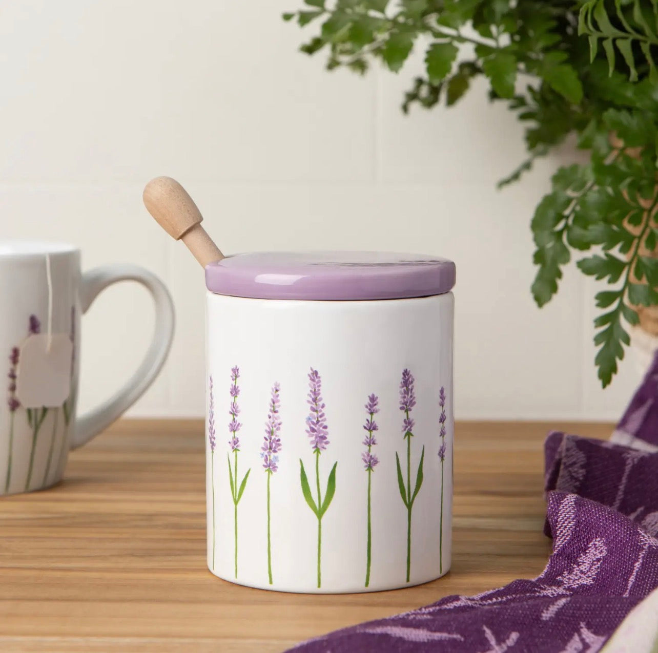 Lavender Honey Pot